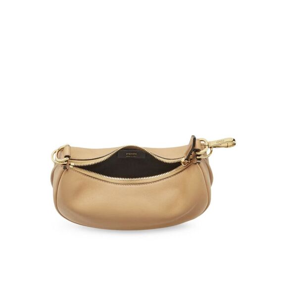 Fendi Women Fendigraphy Mini In Honey Leather - Picture 3 of 4